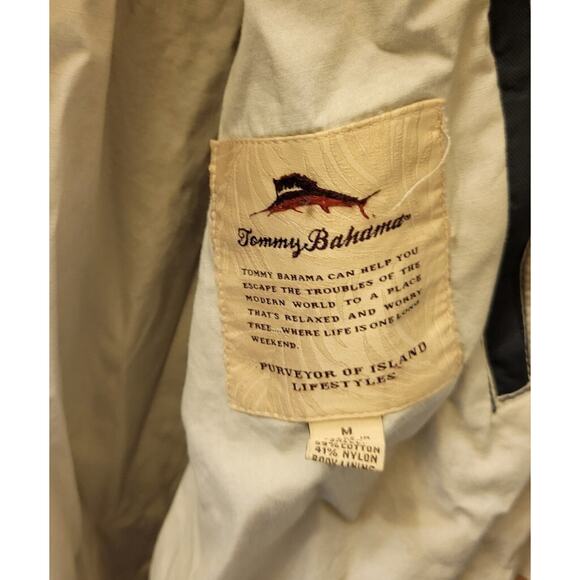 Tommy Bahama Mens Catalina Cruiser Full Zip Bomber Soft Shell Jacket Black MED - Picture 6 of 8